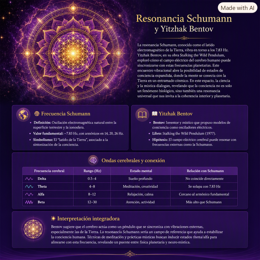 Mandala dorado violeta cósmico